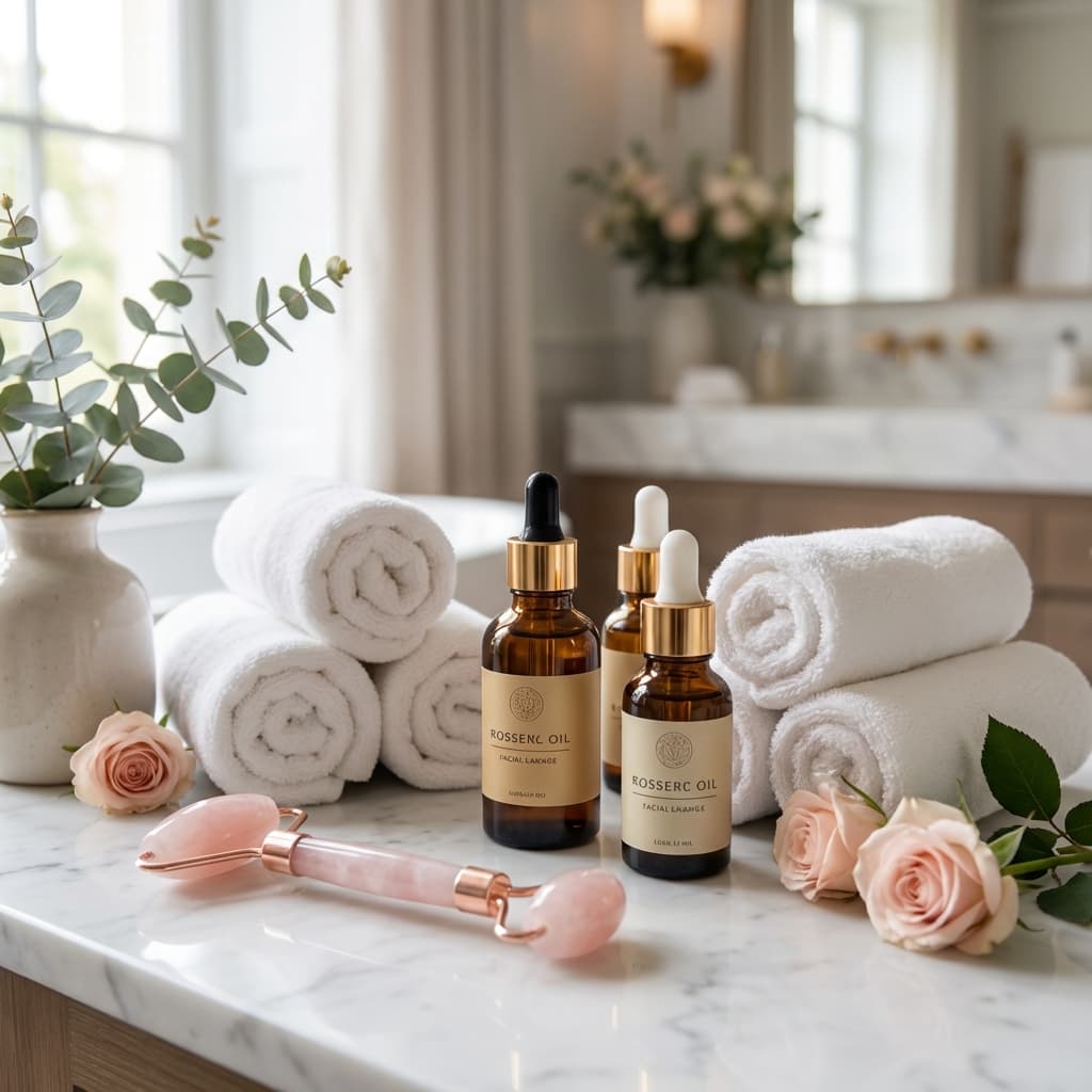 Gesichtsbehandlung — strahlende Haut